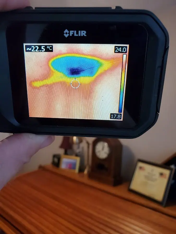 Thermal imaging inspection for water damage in Rochester