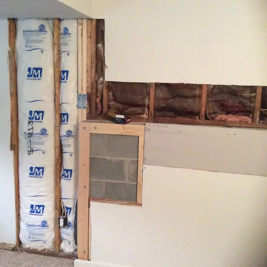 Wall insulation replacement during Odor Removal & Deodorization in Rochester
